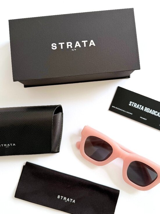 STRATA Roadcase Sunglasses in CAMEO PINK/SMOKE main image 4